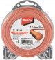 Žacie lanko 2,4mm/15 oranzové okrúhle Makita